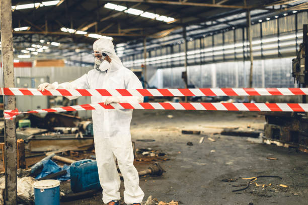Professional Odor Removal technician working in Three Rivers, MI